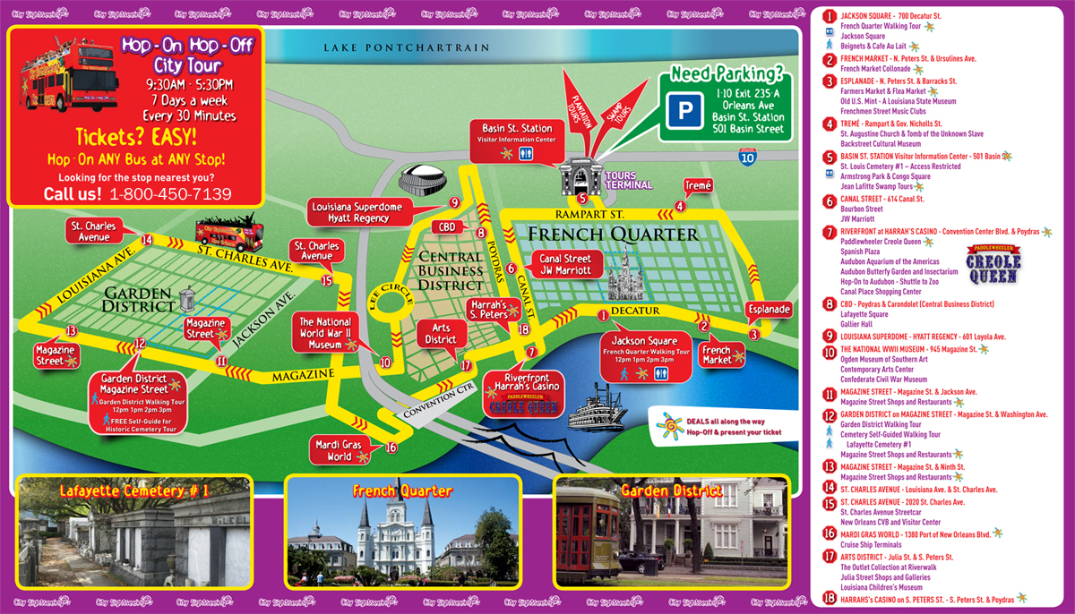 Hop On Hop Off New Orleans Bus Tour Coupons City Sightseeing 2018