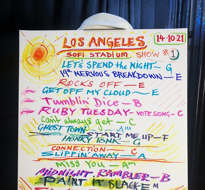 rollingstonesvaults SoFi Stadium/Los Angeles 10/14 setlist