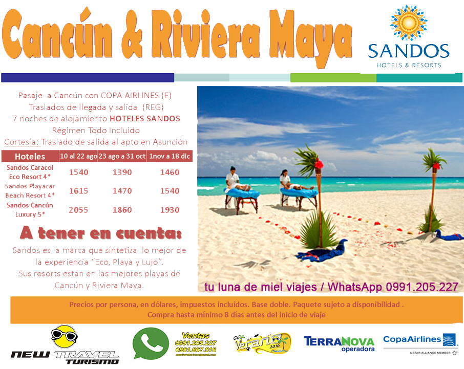 Tu Luna de Miel Viajes PARAISO de Luna de Miel / CANCUN y RIVIERA MAYA